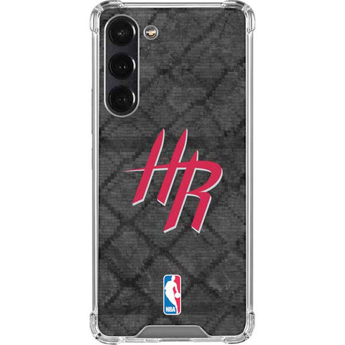NBA Houston Rockets Dark Rust Galaxy S24 FE Clear Case